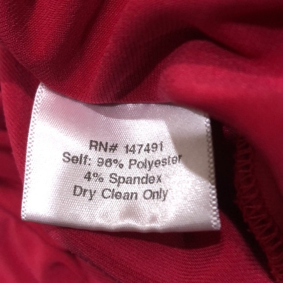 Katie May Leo Gown Maxi Dress Size Large Dark Pink Magenta Grecian Wrap - Picture 9 of 13